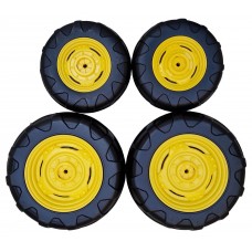 Set Ruota DX e SX Anteriore e Posteriore JD Power Pull - Peg Perego